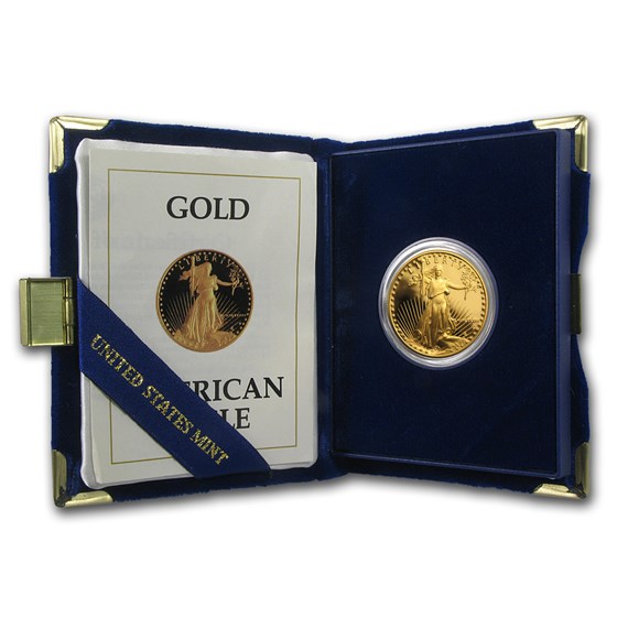 1987-P 1/2 oz Proof Gold American Eagle (w/Box & COA) 1987-P 1/2 oz Proof Gold American Eagle (w/Box & COA)